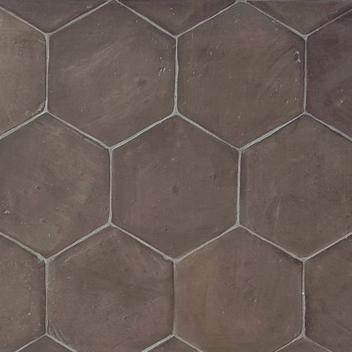 Piastrella esagonale in terracotta - GREY - Alteret Cerámicas - opaca / lucida / liscia