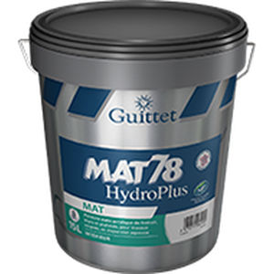 Pittura decorativa - MAT 78 HYDROPLUS - GUITTET - di finitura / da interno / per muro