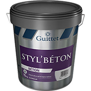 Intonaco decorativo - STYL’BÉTON - GUITTET - da interno / per muro / a base di resina acrilica