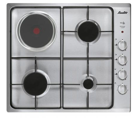 Piano cottura a gas - STE147X - Sauter - 4 fuochi / da incasso / con manopole