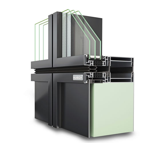 Sistema di facciata in vetro - TRIGON UNIT L - Hueck System GmbH & Co. KG - in alluminio