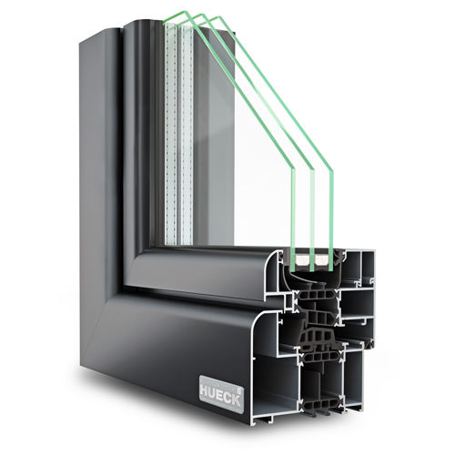 Profilato per finestra in alluminio - LAMBDA WS 075 CD-RD  - Hueck System GmbH & Co. KG - termoisolante / antirapina / a prova di vento