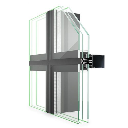 Facciata continua in pannelli - TRIGON FS 050 SG - Hueck System GmbH & Co. KG - in vetro / in metallo e in vetro / con isolamento integrato