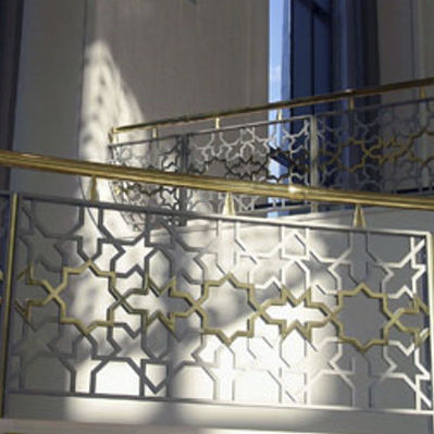 Ringhiera in ottone - CONGRESS HALL, TASCHKENT-USBEKISTAN - Design Factory cmb - a pannelli / da interno / per scala