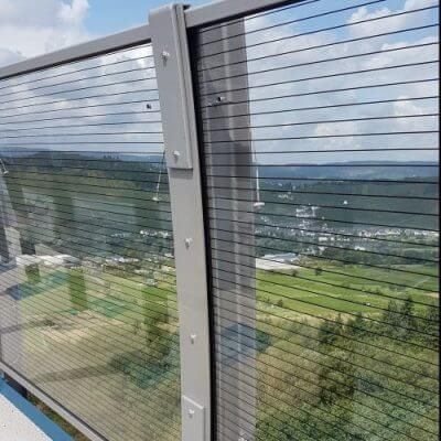 Barriera antirumore prefabbricato - SOUNDSTOP PREMIUM - Akripol d.o.o. - in poliammide / per recinzione / con struttura in acciaio