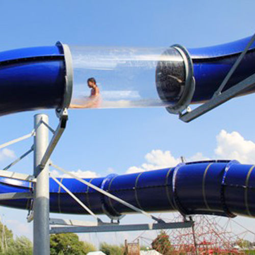 Scivolo acquatico girevole - CRYSTAL CLEAR - Van Egdom - per parco acquatico / tubolare