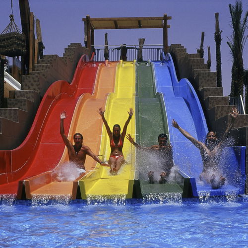 Scivolo dritto - SPEED RACER - Van Egdom - girevole / per parco acquatico / multiplo