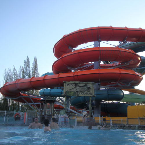 Scivolo girevole - MAGIC OVAL - Van Egdom - per parco acquatico / multiplo / per ciambelle gonfiabili