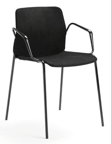 Sedia da ristorante contemporanea - RISTO - mitab - da interno / in tessuto / con supporto in acciaio