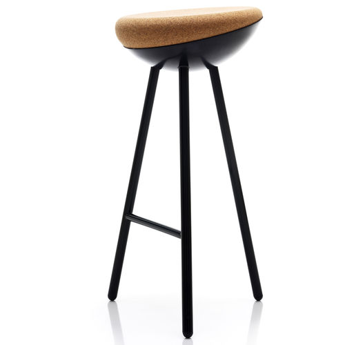 Sgabello da bar contemporaneo - BOET - mitab - in legno / con supporto in metallo