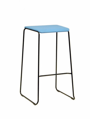 Sgabello da bar contemporaneo - MONTOYA - mitab - in betulla / in rovere / in tessuto