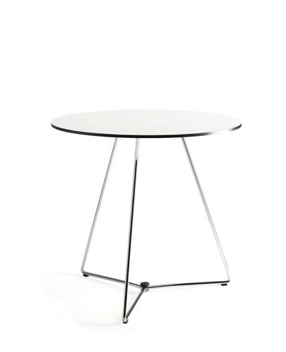 Tavolo contemporaneo - HIGHWAY - mitab - in laminato / rotondo / pieghevole