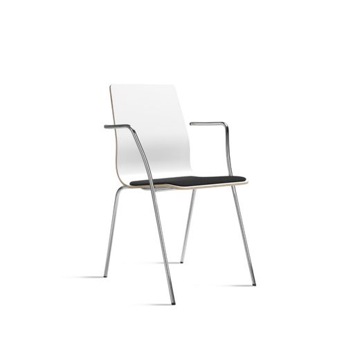 Sedia contemporanea - AMANDA - mitab - da interno / in rovere / in compensato stampato