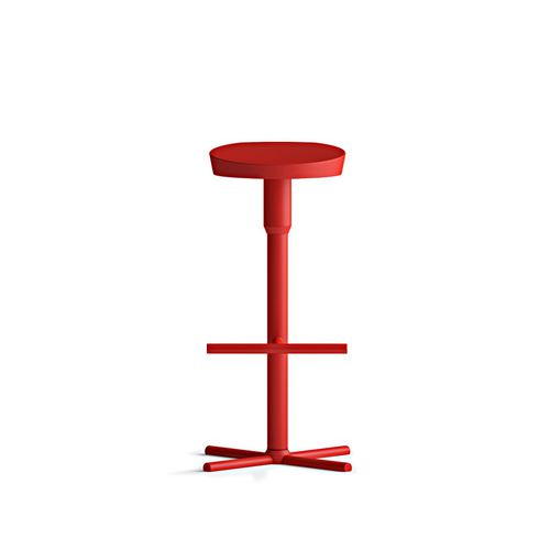 Sgabello da bar contemporaneo - NUDO - mitab - in legno / girevole