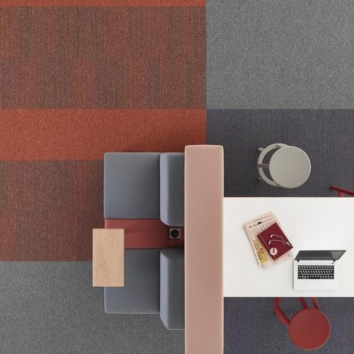 Moquette a quadrotte - ESSENCE STRIPE - DESSO OFFICE - tufted / bouclé / sintetica