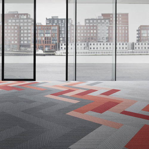 Moquette a quadrotte - TRAVERSE - DESSO OFFICE - tufted / strutturata / sintetica