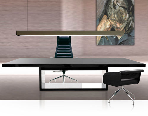 Scrivania direzionale - ZEN - JMM - contemporanea / in legno / in acciaio inossidabile