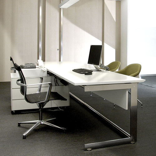 Scrivania direzionale - KN - JMM - contemporanea / in legno / in acciaio inossidabile