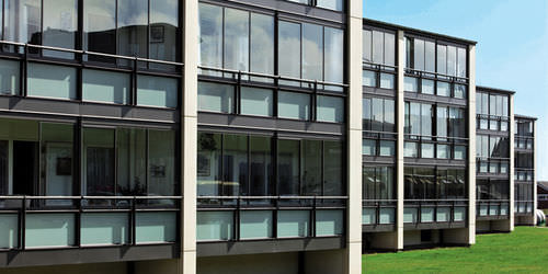 Balcone pannelli in vetro - WD 100 - SunParadise - in alluminio