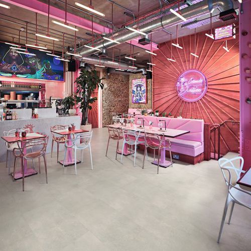 Pavimento in PVC - KORLOK : FROSTED STONE - Designflooring - da interno / industriale / residenziale