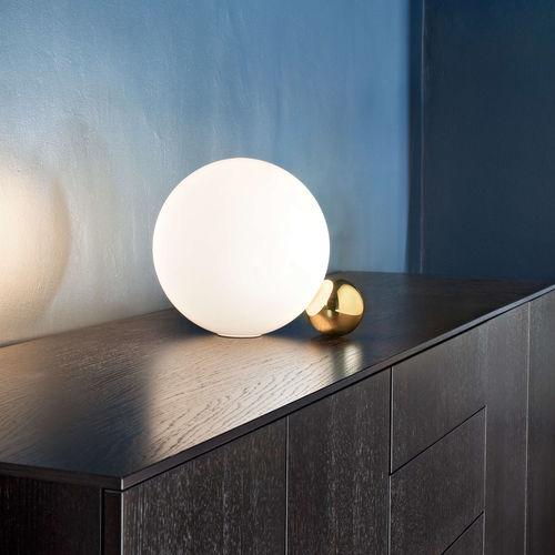 Lampada da tavolo - COPYCAT - FLOS - in alluminio / in vetro soffiato / contemporanea
