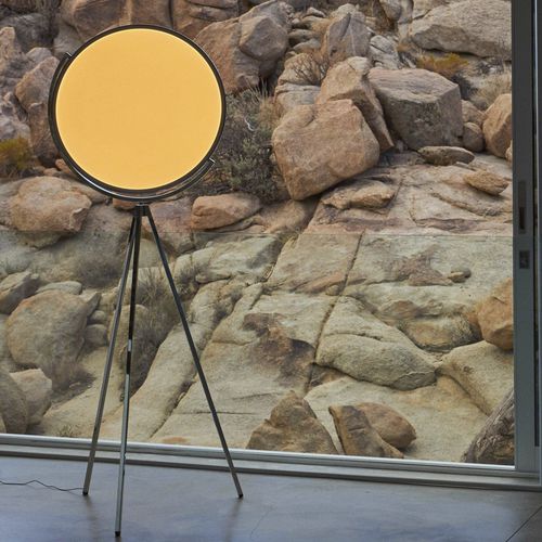 Lampada da terra - SUPERLOON - FLOS - in alluminio verniciato / in PMMA / contemporanea