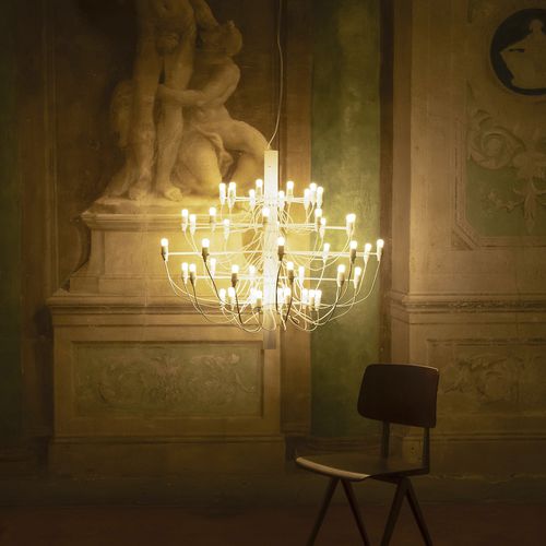 Lampadario contemporaneo - 2097/50 - FLOS - in ottone / in acciaio / contract