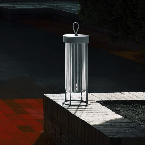 Lampada portatile - IN VITRO - FLOS - in vetro / contemporanea / ricaricabile