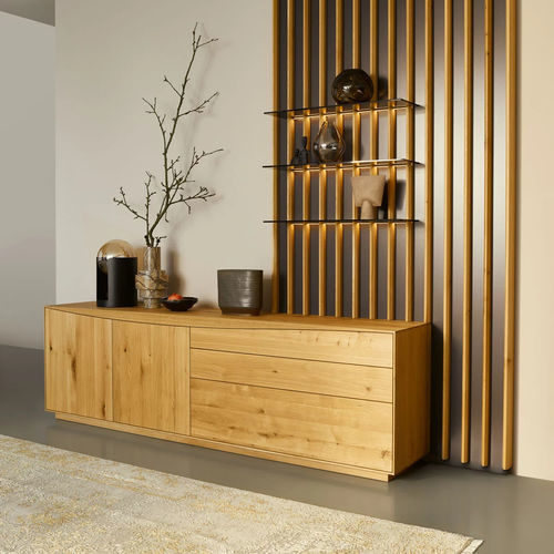 Credenza contemporanea - PURO WAVE - ANREI - Reisinger GmbH - in rovere / in noce / in frassino