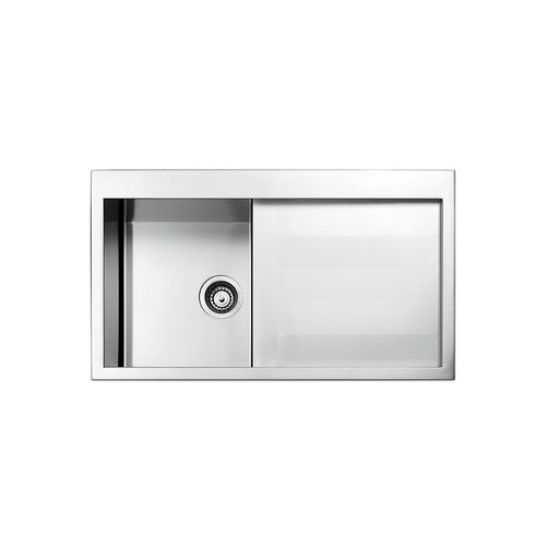 Lavello a 1 vasca - AMALTHEA : SQ861I - Apell S.p.A. - con gocciolatoio / in acciaio inossidabile / da incasso