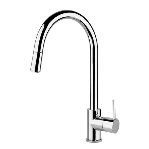 Miscelatore da appoggio - APG6892CR - Apell S.p.A. - in metallo cromato / da cucina / 1 foro
