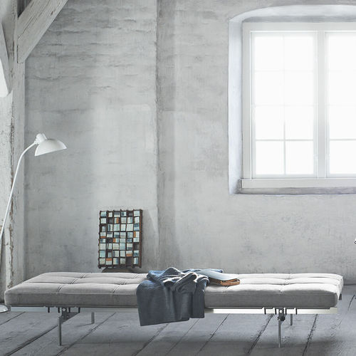 Dormeuse contemporanea - PK80™ - Fritz Hansen - in tessuto / in pelle / in acciaio