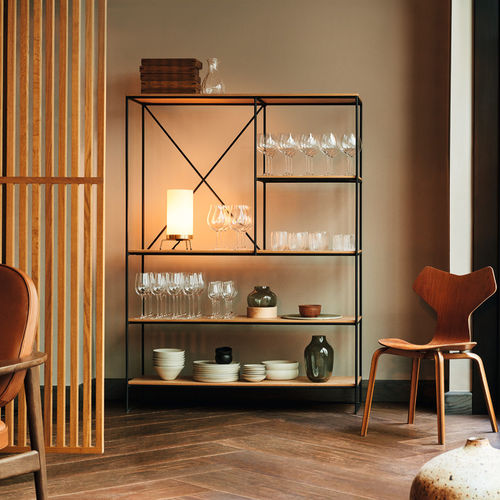 Scaffale contemporaneo - PLANNER™ - Fritz Hansen - in acciaio con rivestimento a polvere / impiallacciato in legno / in rovere