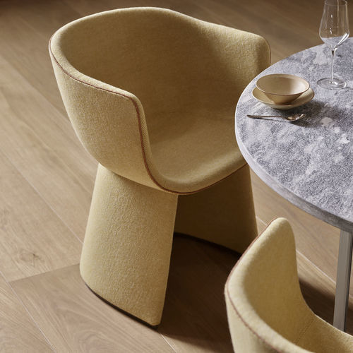 Sedia da pranzo contemporanea - MONOLIT - Fritz Hansen - da interno / in pelle / imbottita