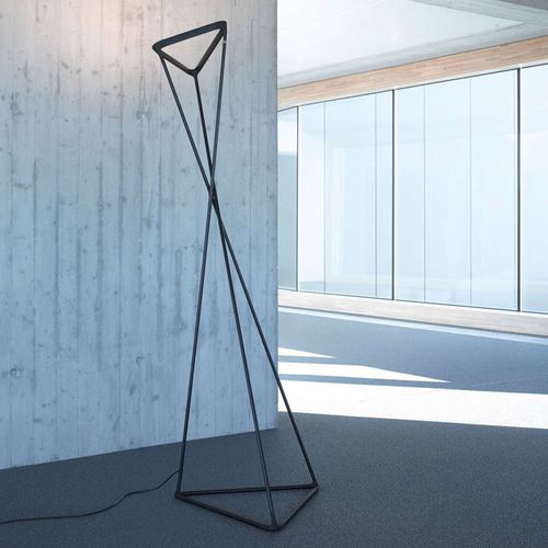 Lampada da terra - Tango - LUCEPLAN - in alluminio / contemporanea / con cavo
