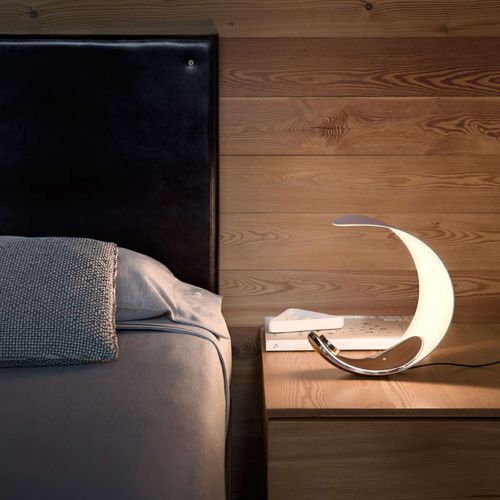 Lampada da tavolo - Curl - LUCEPLAN - in ghisa di alluminio / in tecnopolimero / design originale