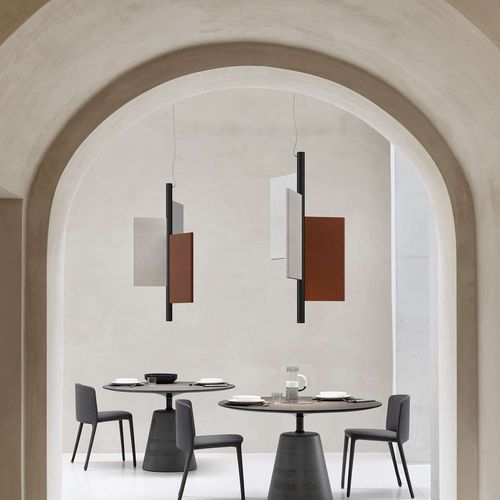 Lampada acustica - Trypta - LUCEPLAN - sospesa / in alluminio / contemporanea