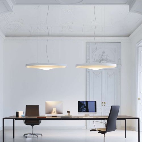 Lampada acustica - Pétale - LUCEPLAN - a sospensione / in tessuto / contemporanea