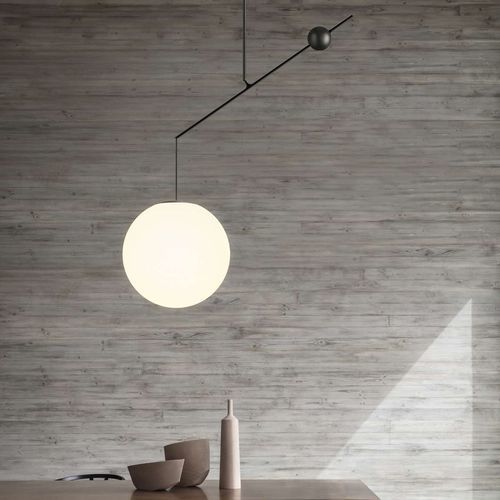 Lampada a sospensione - Malamata - LUCEPLAN - in acciaio / in vetro soffiato / contemporanea