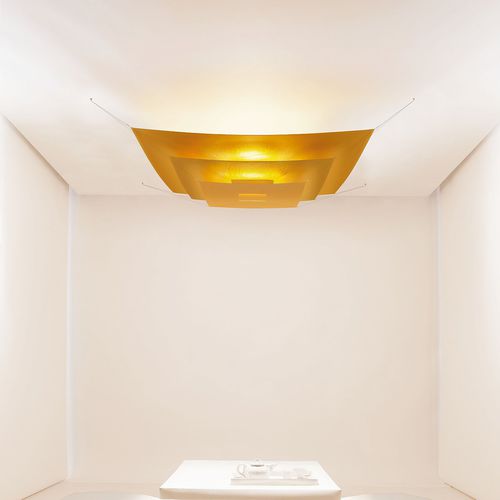 Plafoniera contemporanea - LIL LUXURY - INGO MAURER - quadrata / in alluminio / in poliestere