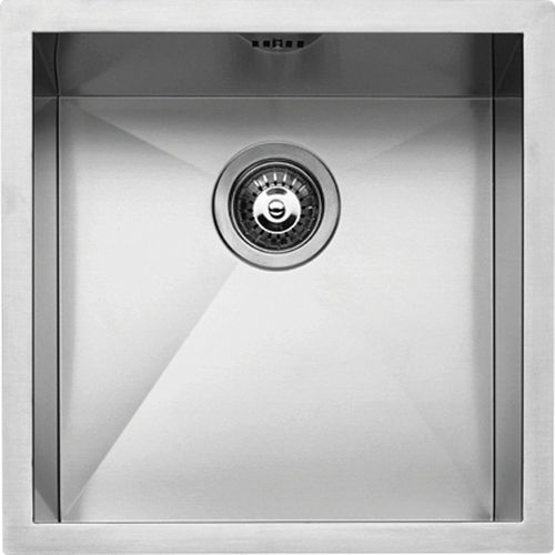Lavello a 1 vasca - 1Q4040I - F.lli Barazza Srl - senza gocciolatoio / in acciaio inossidabile / da incasso