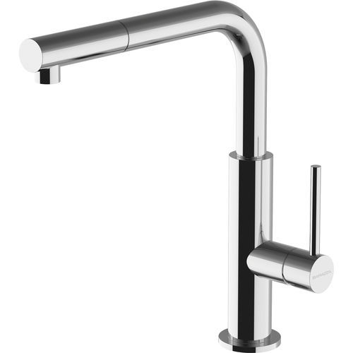 Miscelatore da appoggio - Officina Shower - F.lli Barazza Srl - in acciaio inossidabile / da cucina / 1 foro