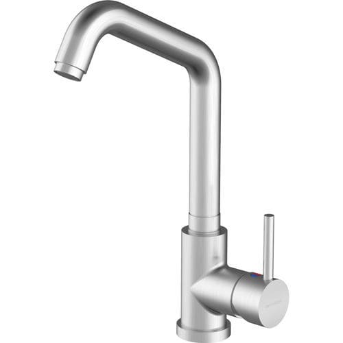 Miscelatore da appoggio - Select Two - F.lli Barazza Srl - in acciaio inossidabile / da cucina / 1 foro