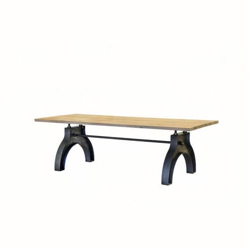 Tavolo design industriale - SL-002 - Waterman Meubelen B.V. (Sturdy-Legs) - in rovere / in noce / in faggio