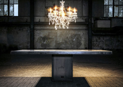 Tavolo design industriale - SL-012 - Waterman Meubelen B.V. (Sturdy-Legs) - in rovere / in faggio / in acero