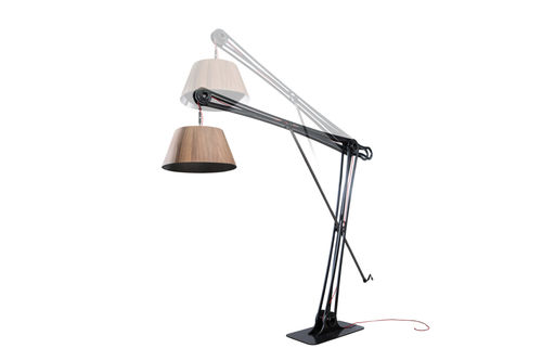 Lampada da pavimento - SL-090 - Waterman Meubelen B.V. (Sturdy-Legs) - in acciaio / in rovere / in noce