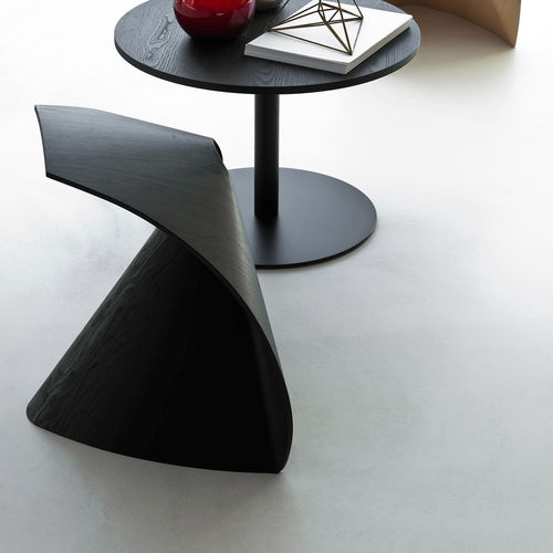 Sgabello design originale - AP - Lapalma - in rovere / in noce / in compensato stampato