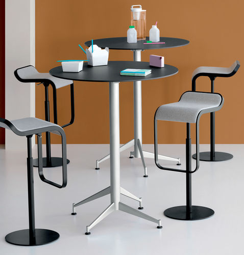 Tavolo alto contemporaneo - SELTZ - Lapalma - in legno / in HPL / con supporto in acciaio inossidabile