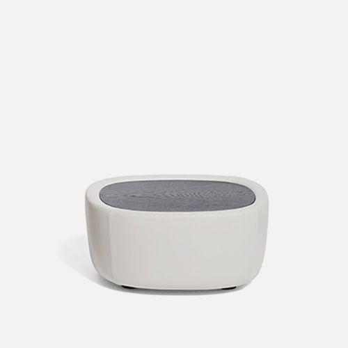 Pouf contemporaneo - Ripamonti  - DePadova - in tessuto / in rovere / in marmo