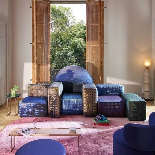 Divano modulare - NOTTURNO A NEW YORK - Cassina - contemporaneo / in tessuto / con rivestimento rimovibile